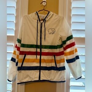 Rare Ivory Ella by HBC Striped Jacket -Medium